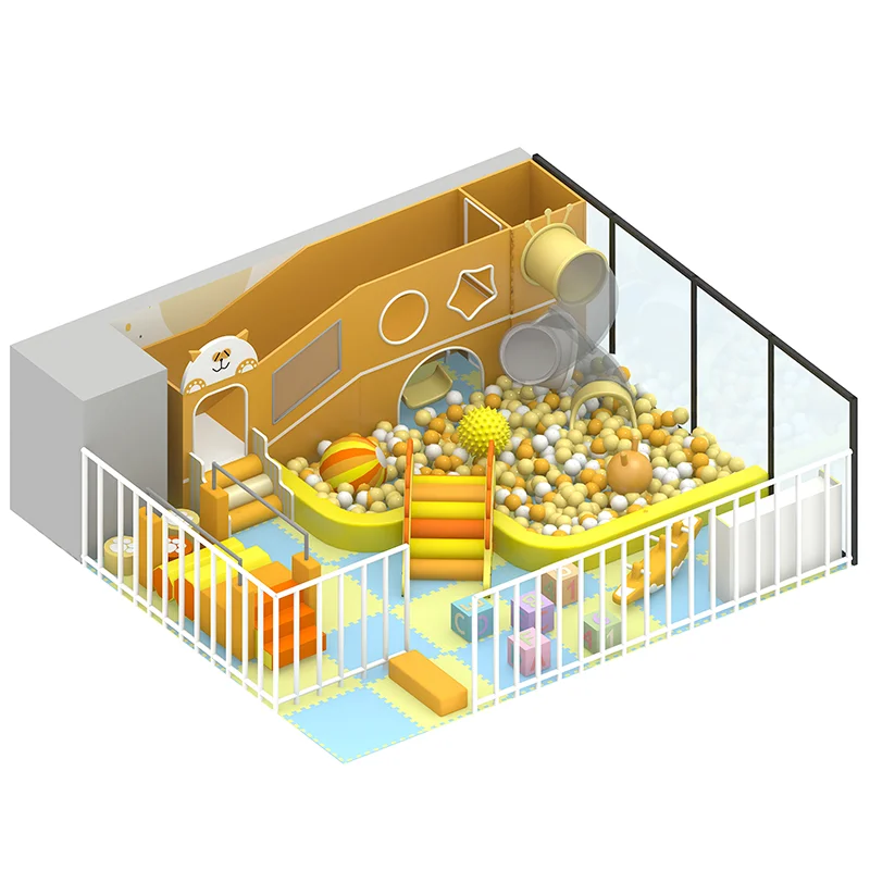 Feelkids ALITA-TQ26007 Indoor PE Board & Galvanized Pipe Multi-Play Kids Activity Center >1000kg Capacity Playroom Equipment manufacture