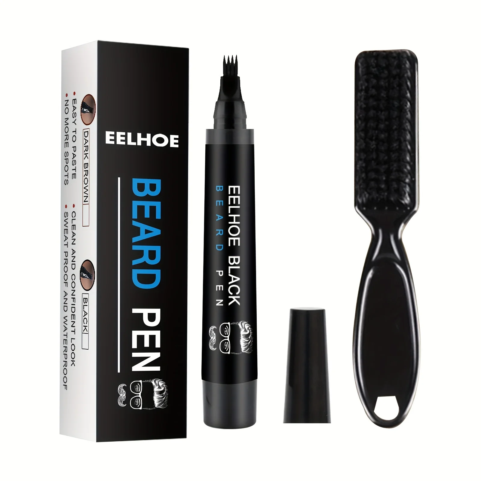 Water Proof Natural Beard Pencil Filler Pencil Filling Long Last Beard Enhancer Pen For Man Beard Growth Pencil