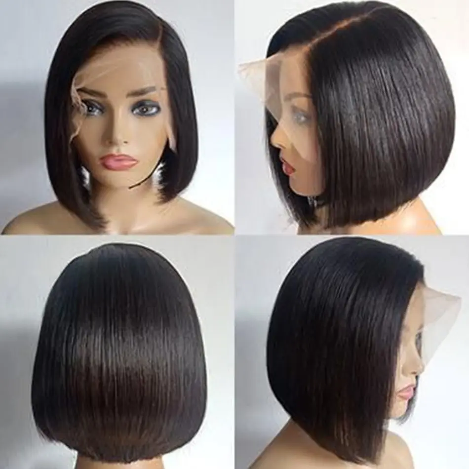 Ready To Ship Products Perruque Naturelle Cheveux Humains Sans Colle Bob Wigs,Vietnamese Raw Hair Frontal Wig Human Hair