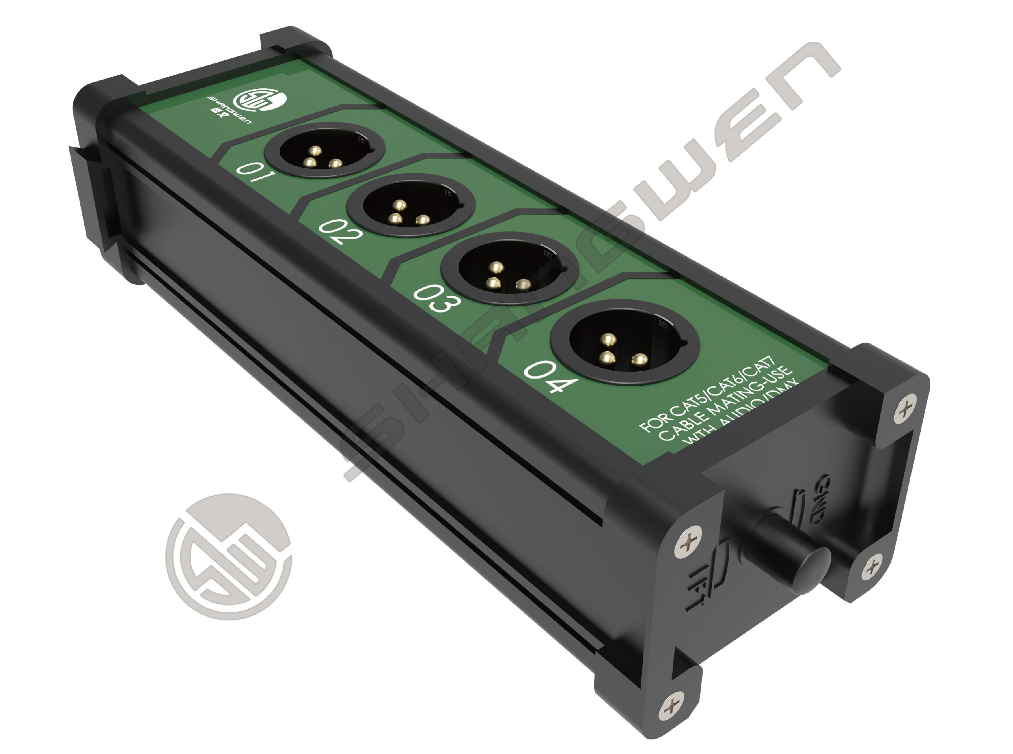 4-Channel XLR RJ45 Breakout Cable Cat 5/6/7/8 Ethernet for Stage Sound Lighting Recording Studio 3 Pin 4-Way Audio Connectors