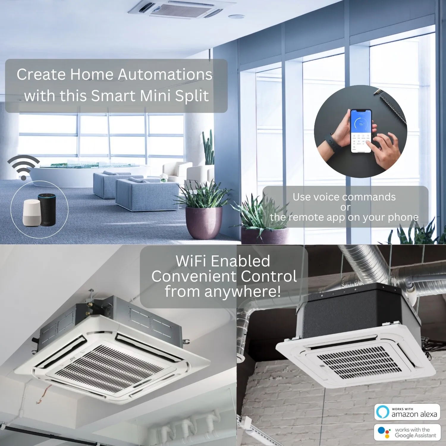 Split Air Conditioner, BTU, Ceiling, 230V, Inverter - detail 6