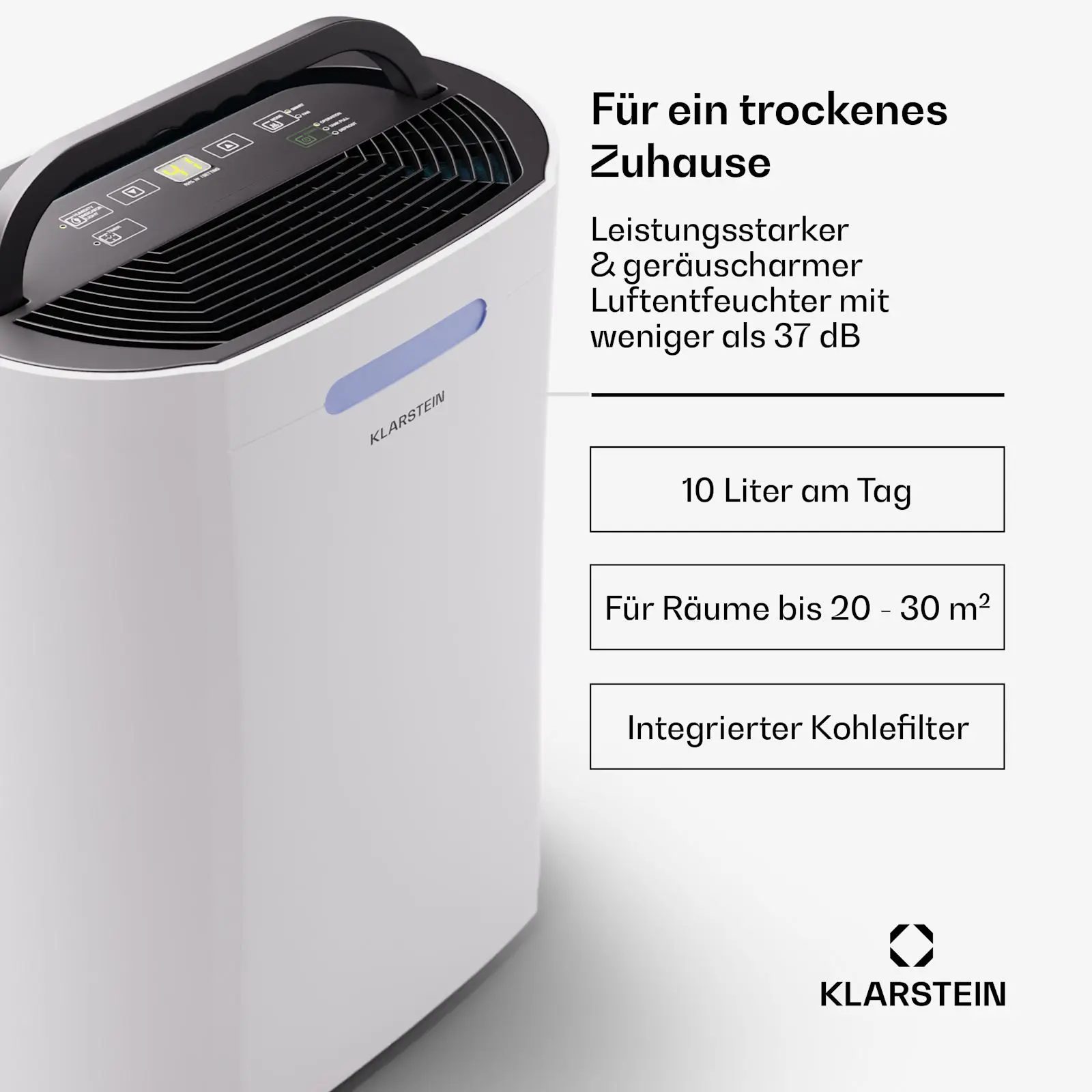Dehumidifier, 10L, Portable, 20-25, m2 - detail 4