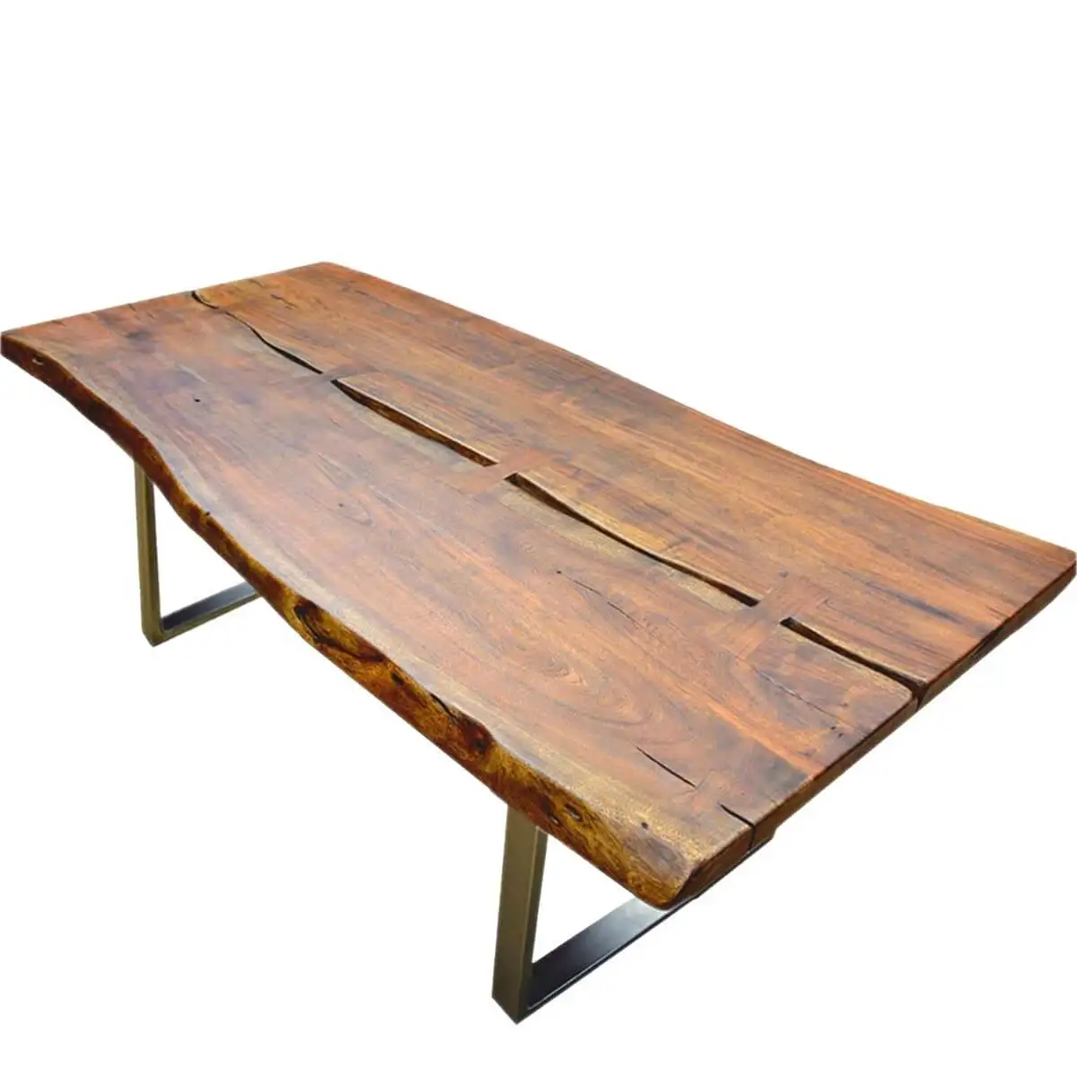 raw wood edge table