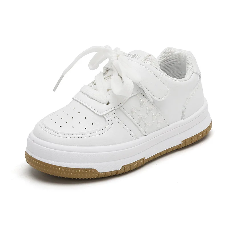 2023 hot sale air white shoes leather sport shoes children school causal shoes