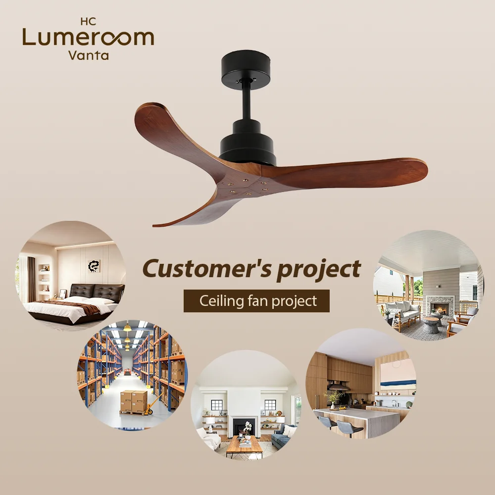 Ceiling Fan, USA, 35W, Solid Wood + Metal - detail 6
