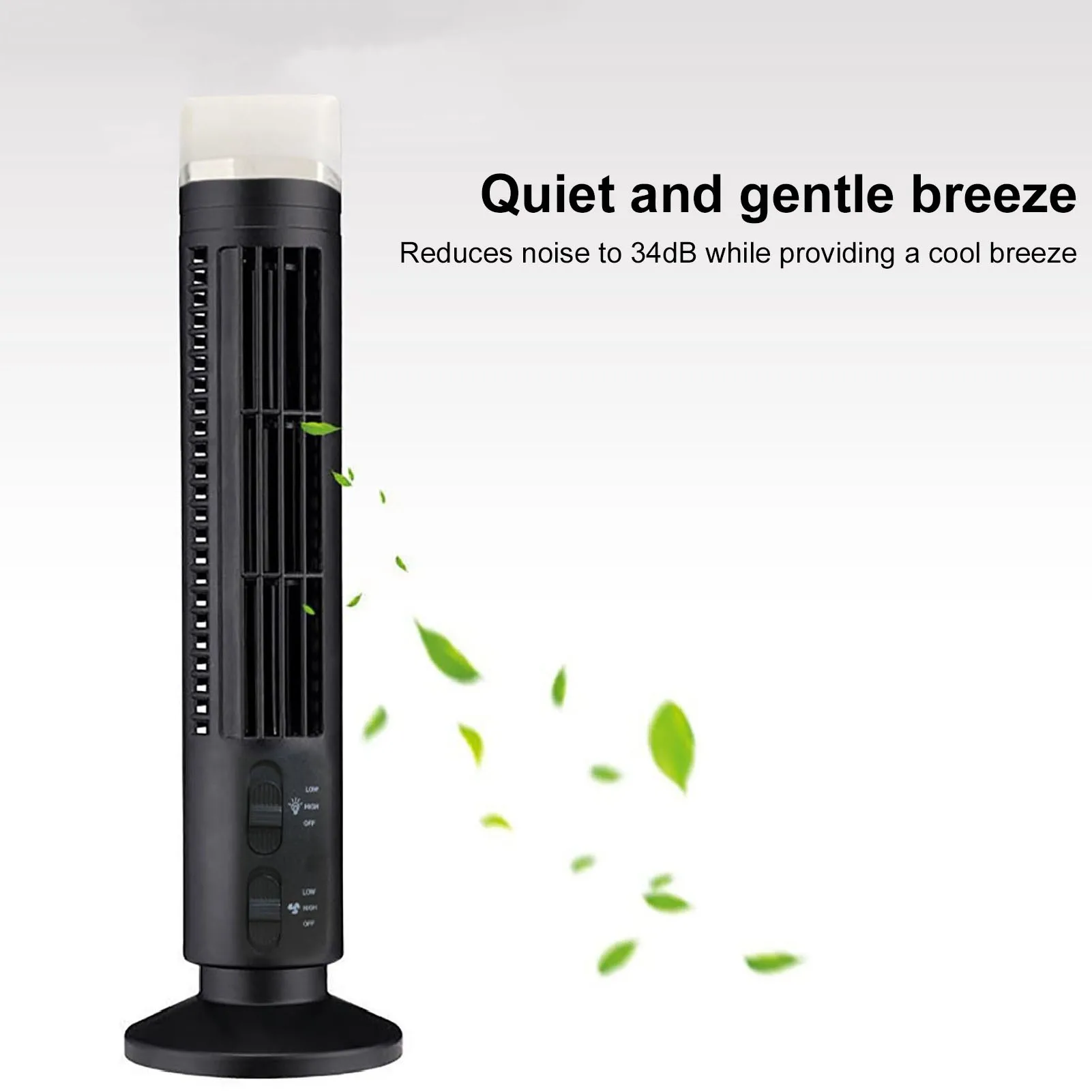 Tower Fan, 60W, Portable, Plastic - detail 8