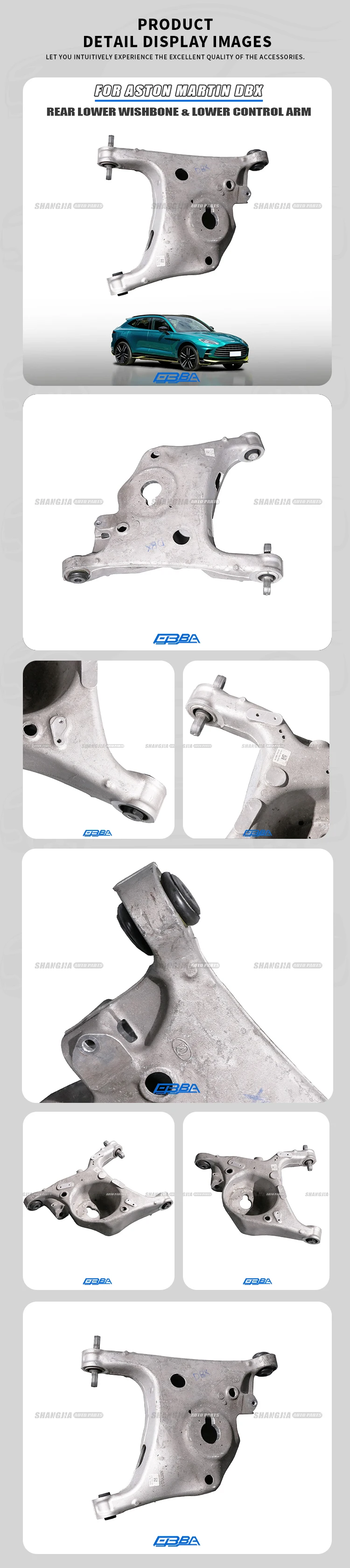 Aluminum Swing Arms For Aston Martin 19-24 DBX MY83-5B530-AA V8 Durable Corrosion Resistance Hot Sale Swing Arm Aluminum For Car manufacture