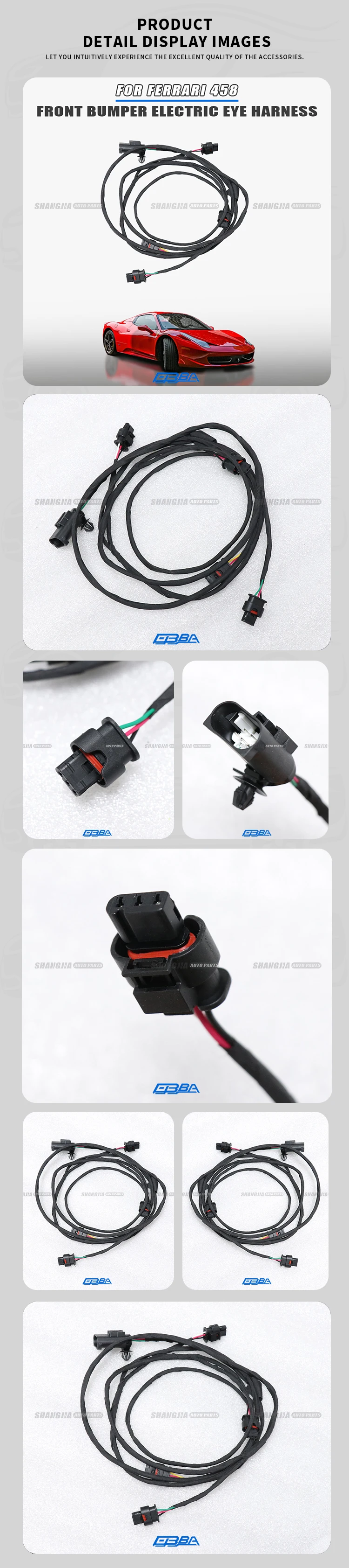 Copper Automotive Wiring Harness For Ferrari 458 Italia 282701 261304 Easy Installation 2025 Hot Sale Copper Wire Harness manufacture