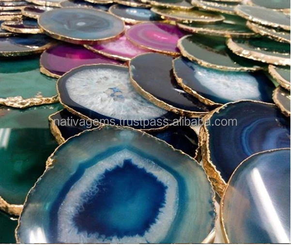 Agate Slice Drink Coaster Buy Agate Coaster Natural Slice Drink