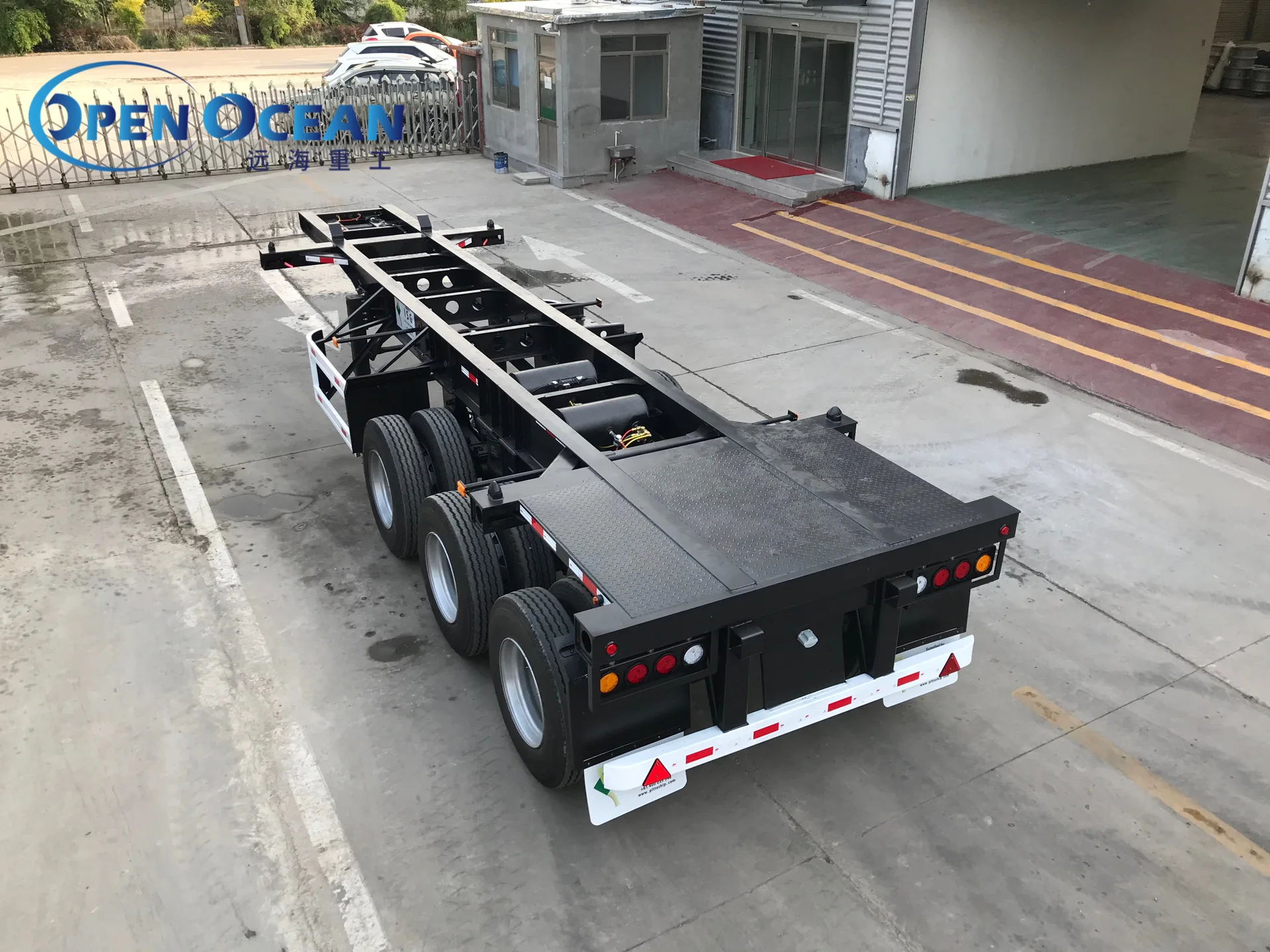 Axles Ft Ft Ft Container Transportation Chassis Skeleton Truck