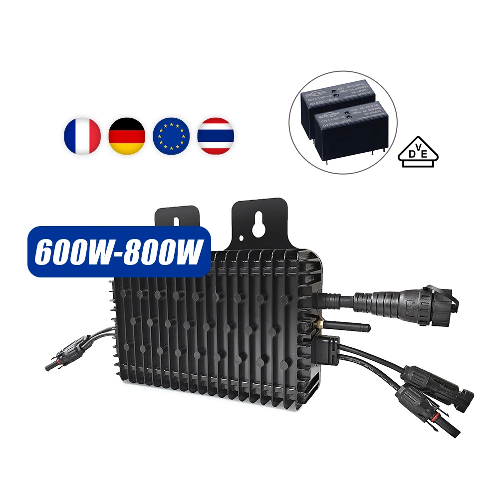600W 800W 1200W Home Use on Grid Micro Inverter HM-1200 Solar Inverter for Home Use Solar Power manufacture
