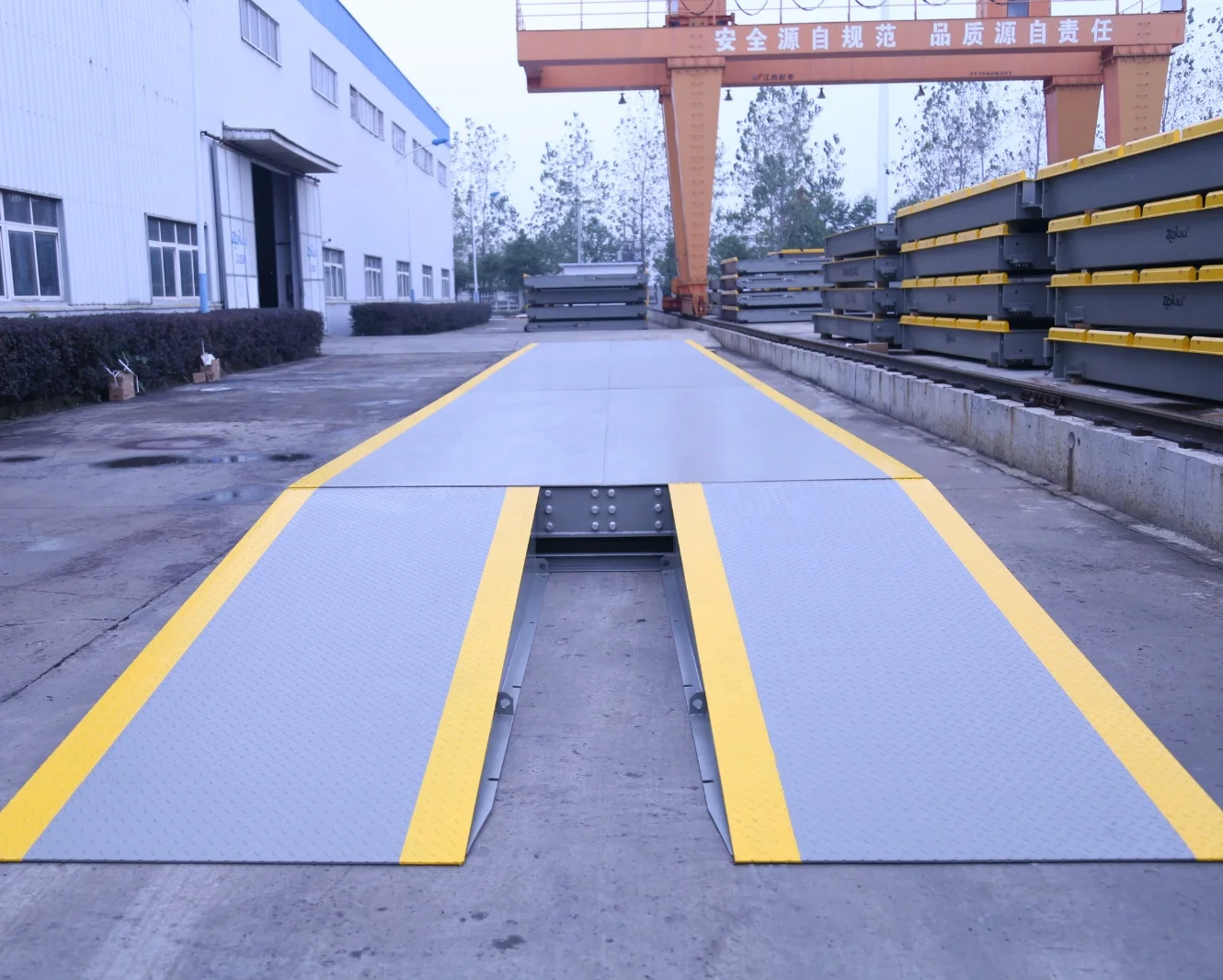 Weighing Truck Scale 120 Ton 3 2x18m Electronic Vehicle Scale Weighing