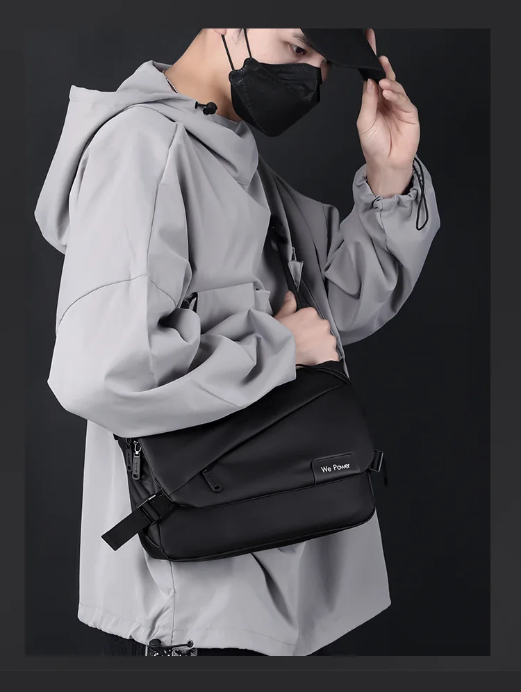 New Men Simple Cross Body Bag Fashion Single Shoulder Men's Bag Large Capacity Bag Business Briefcase