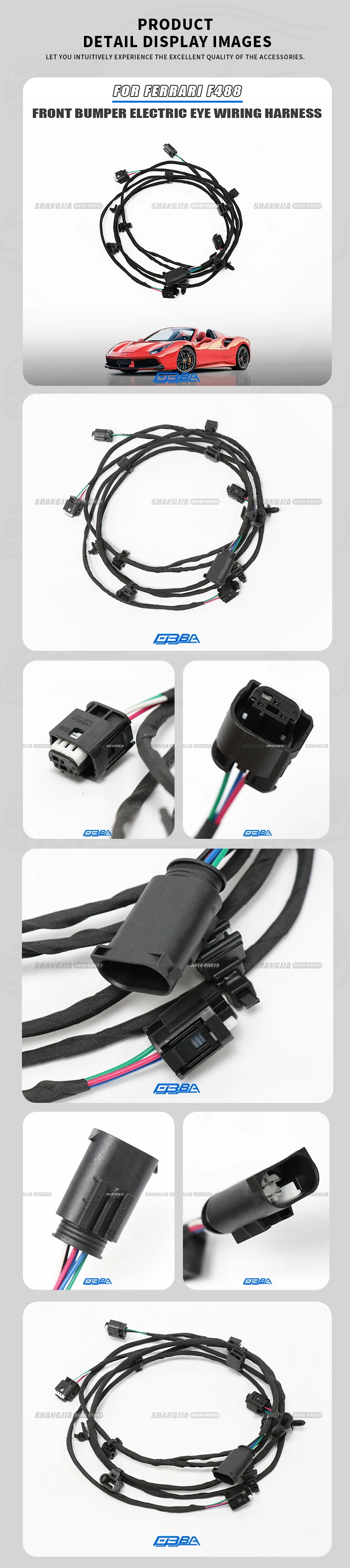 Copper Automotive Wiring Harness For Ferrari 488 GTB Pista Spider 315952 Easy Installation 2025 Hot Sale Copper Wire Harness manufacture