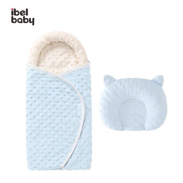 Wholesale Newborn Swaddle Blanket Baby Safety Soft Plush Reversible Sleep Swaddle Wrap For Baby