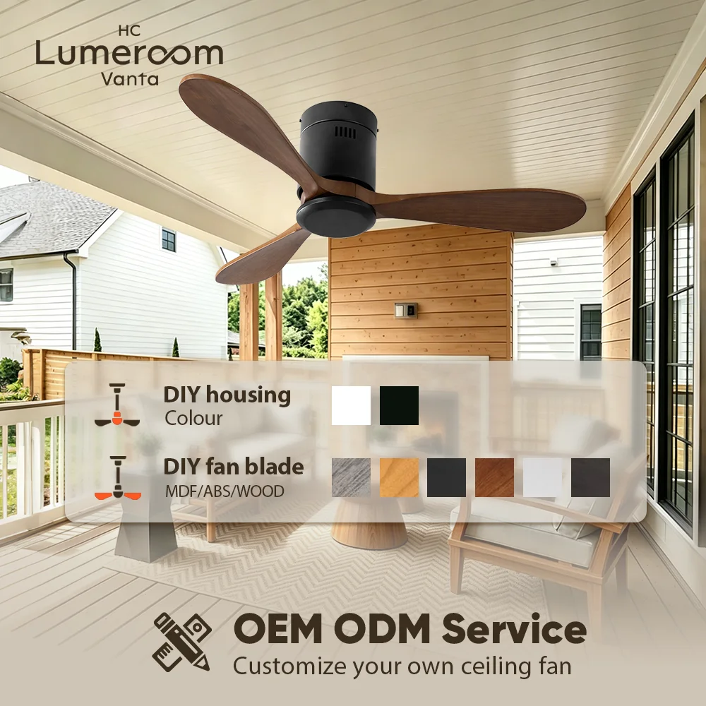 Ceiling Fan, USA, 35W, Solid Wood + Metal - detail 6