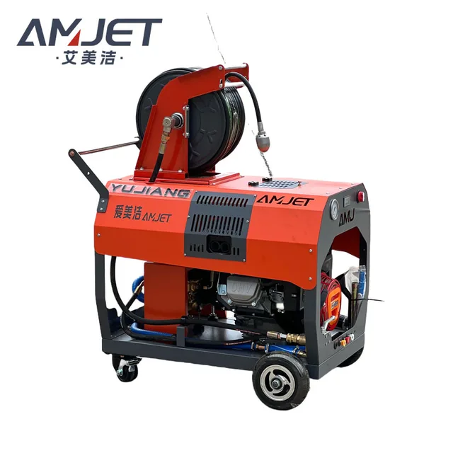 200bar gasoline diesel engine high-pressure sewer cleaning machine sewer dirt cleaning sewer injection machine