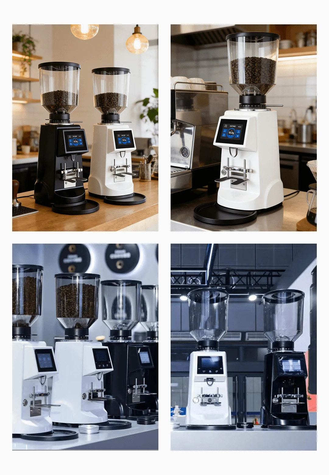 2026 New CK74W Espresso Coffee Grinder Heavy-Duty Espresso Grinder 74mm Burrs Large Capacity 1kg Hopper Stepless Setting Café