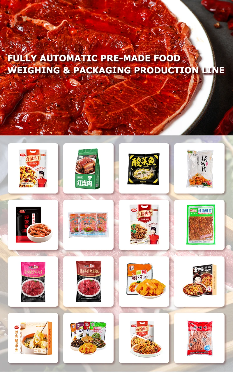 Automatic Multihead Weigher Packing Machine for Food Industry with 5-50 Bag/min Granule Filling