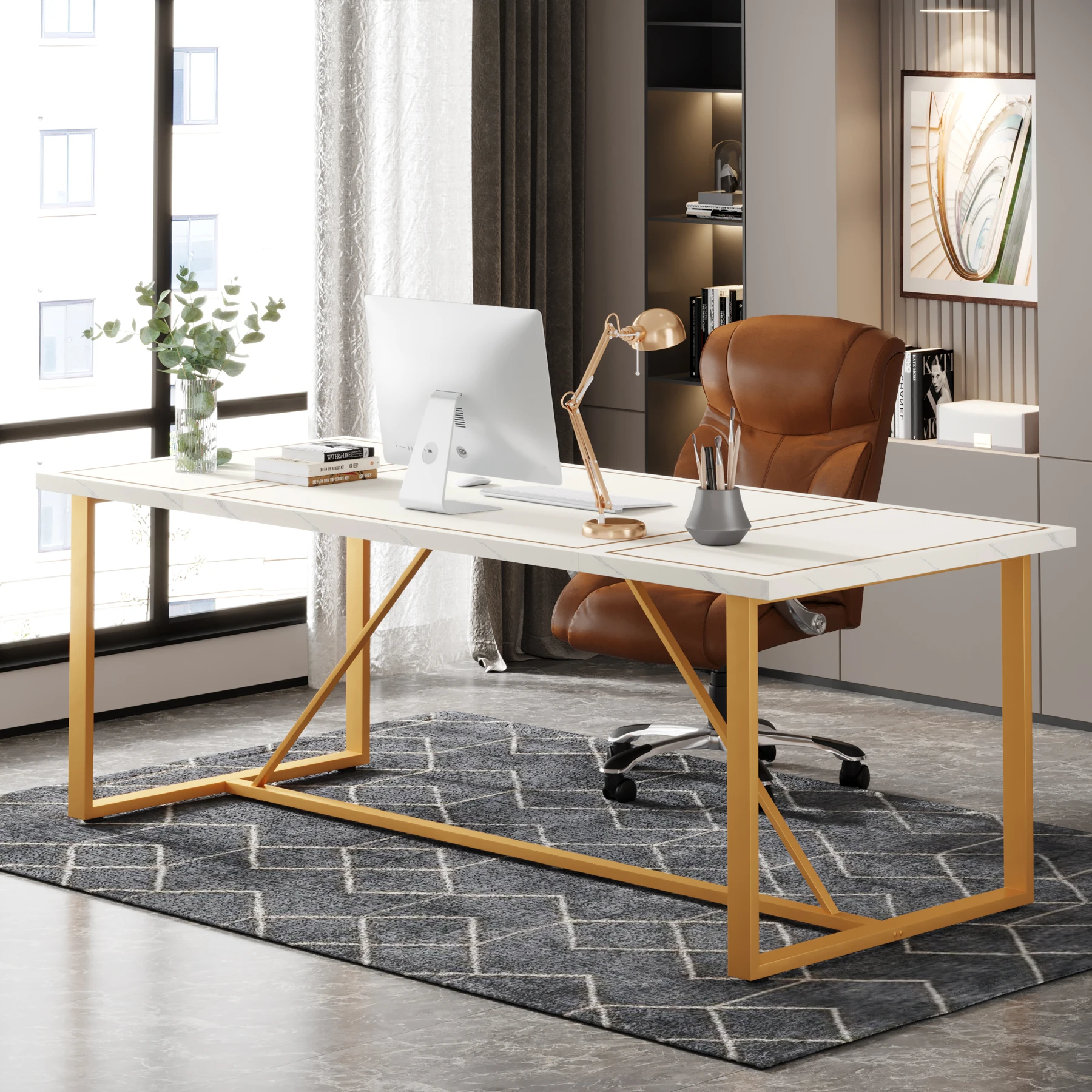 Home Writing Desk Modern Design Office Furniture Wooden Desk Computer Table For Sale