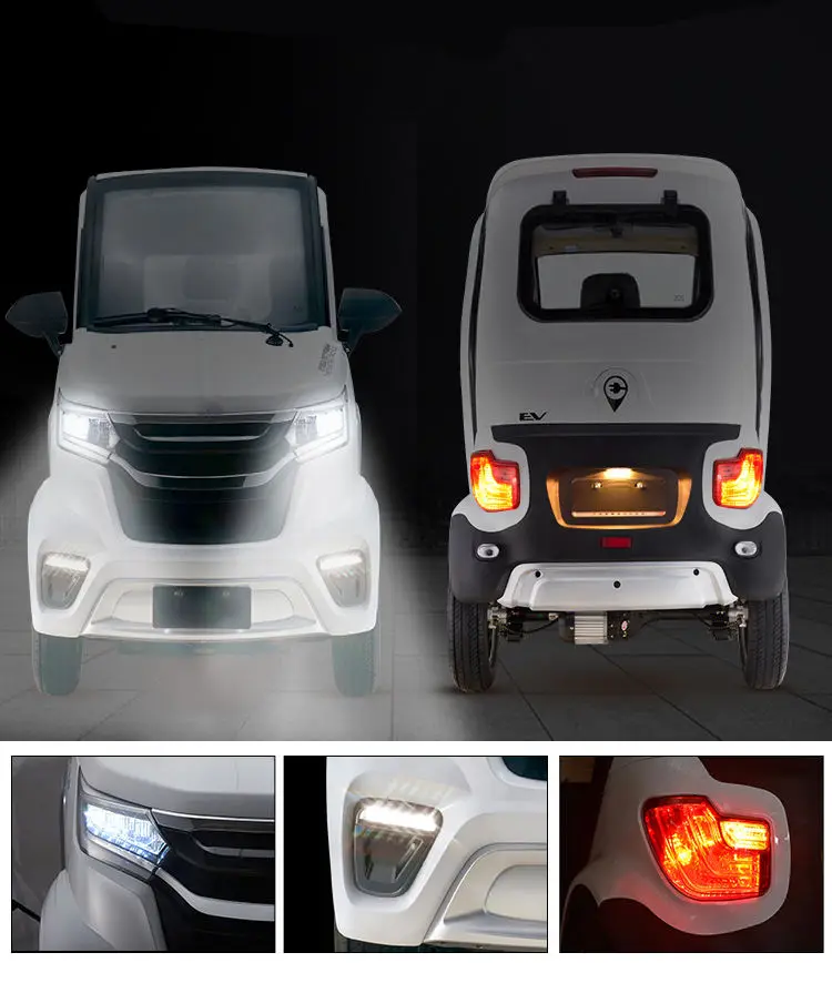 BFF Kepler High Speed Micro Electric Car 4 Wheel Passenger Electric Car Cabin Scooter with EEC COC Tricycle Electric Vehicles