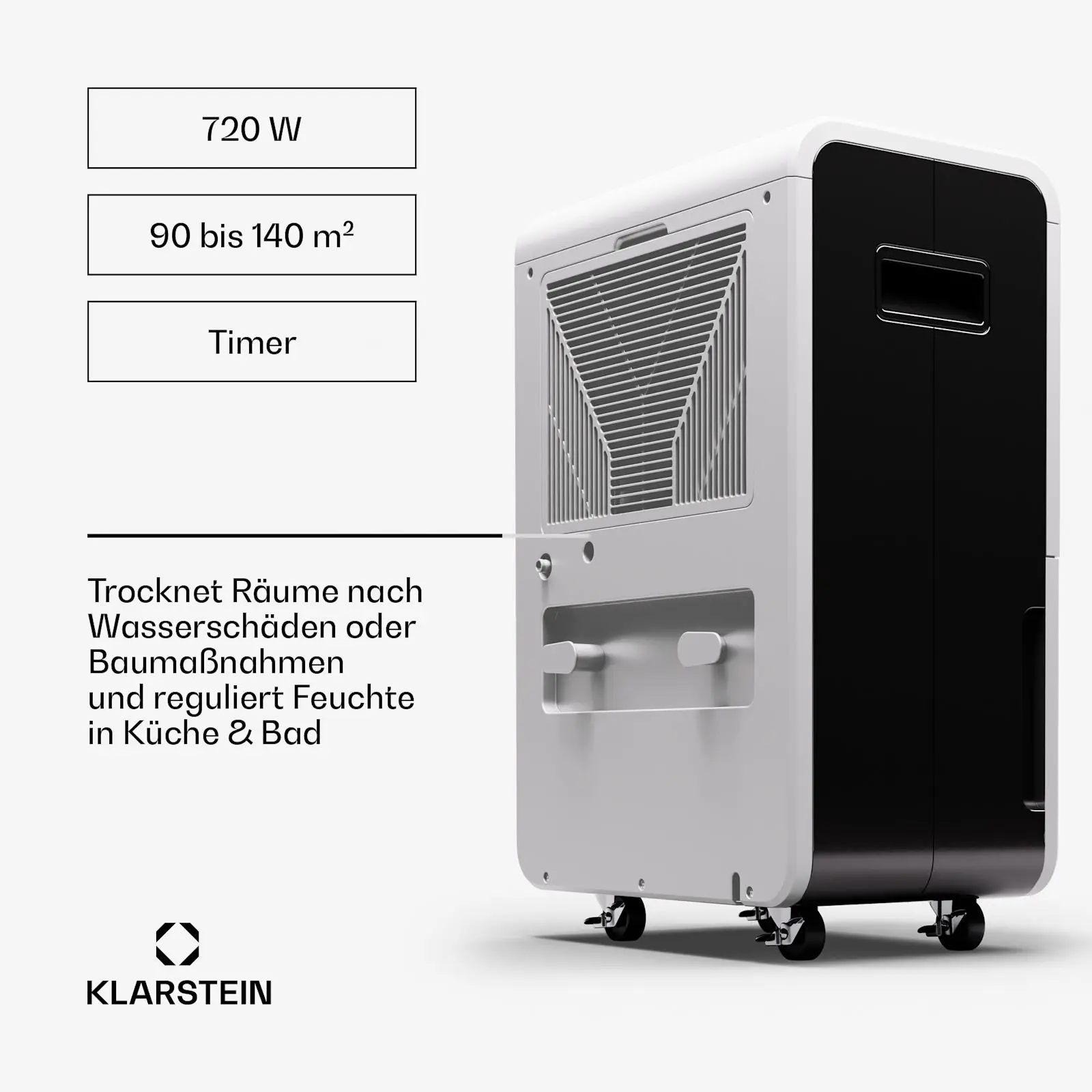 Dehumidifier, 70L, Portable - detail 8