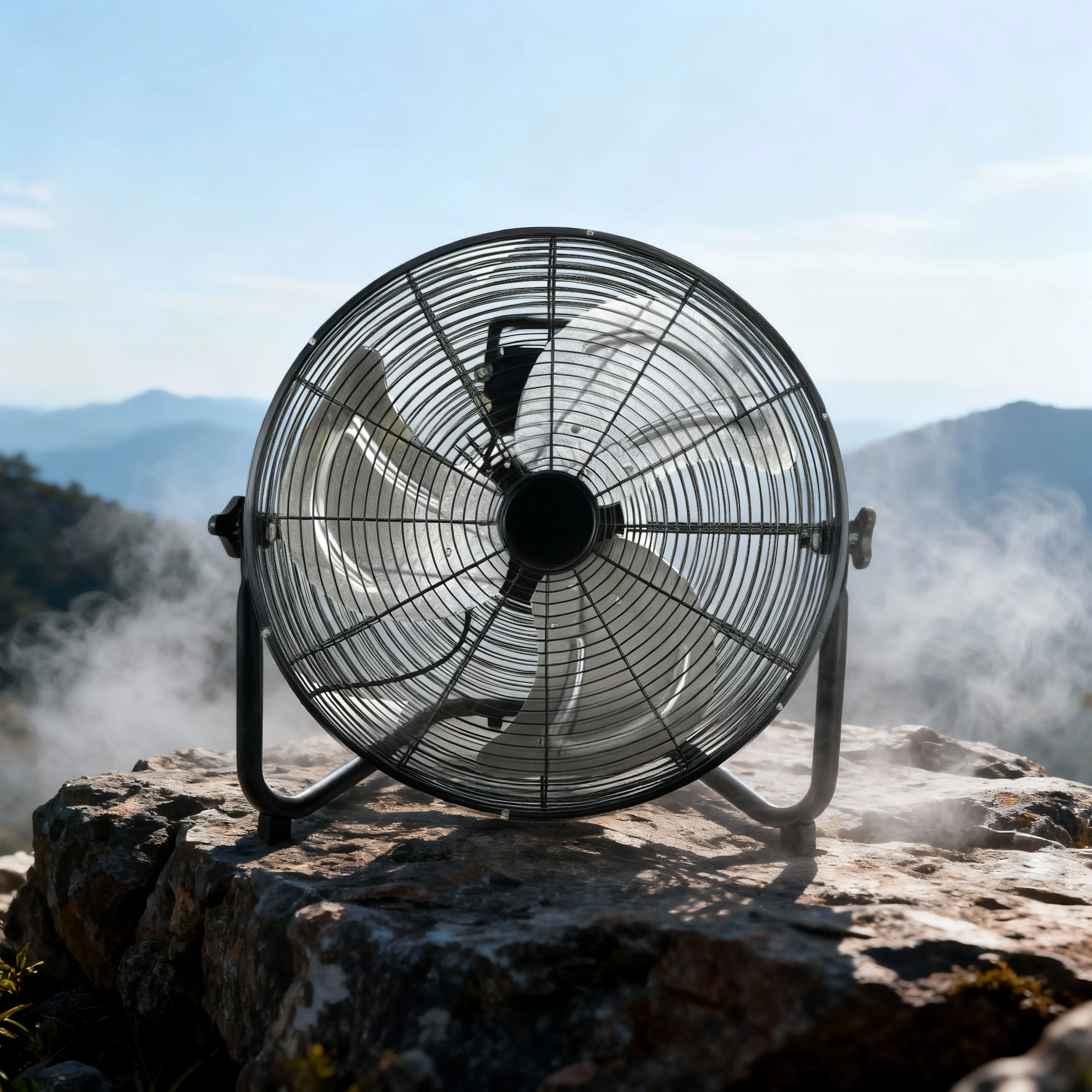 Profile Industrial Floor Fan, 9W, Metal - detail 10