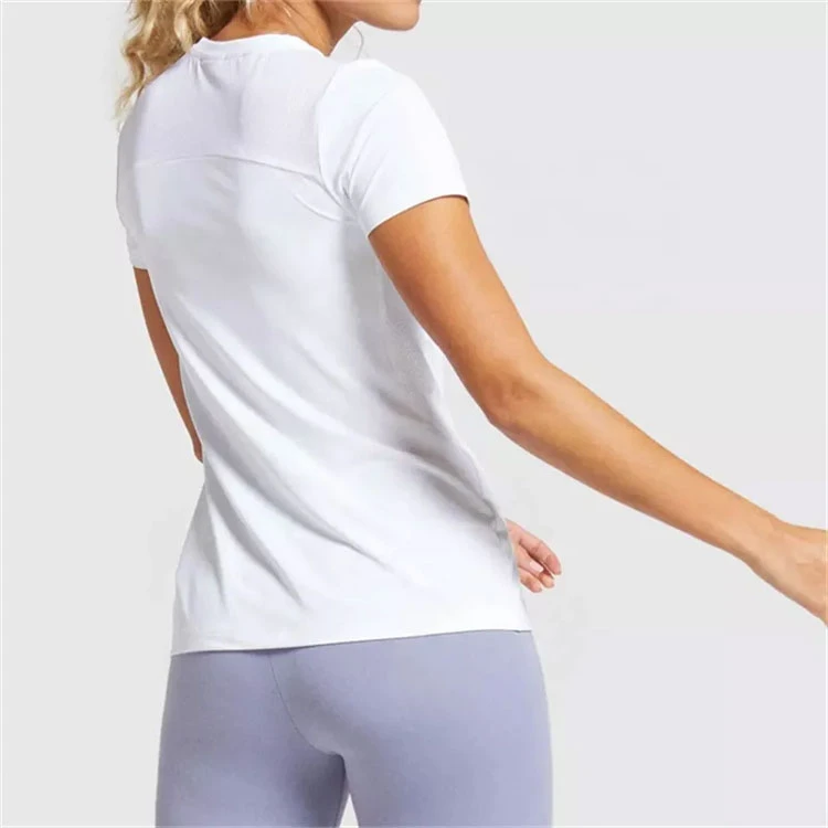 Women Plain T Shirts High Quality Breathable Short Sleeve Cotton T Shirts Casual Outdoor Wear O-Neck Comfortable T Shirts