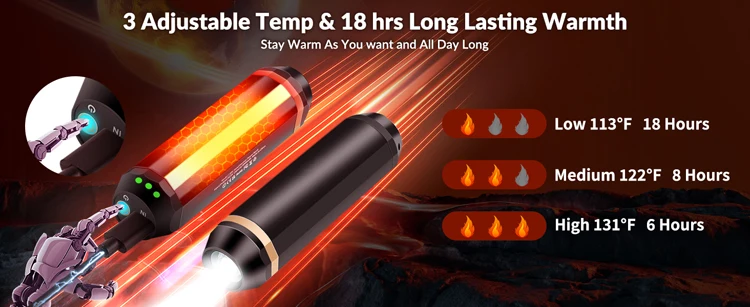 Mini Heater, 10000mAh, USB - detail 4