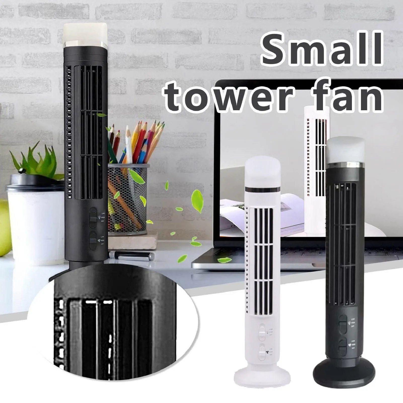 Tower Fan, 60W, Portable, Plastic - detail 12