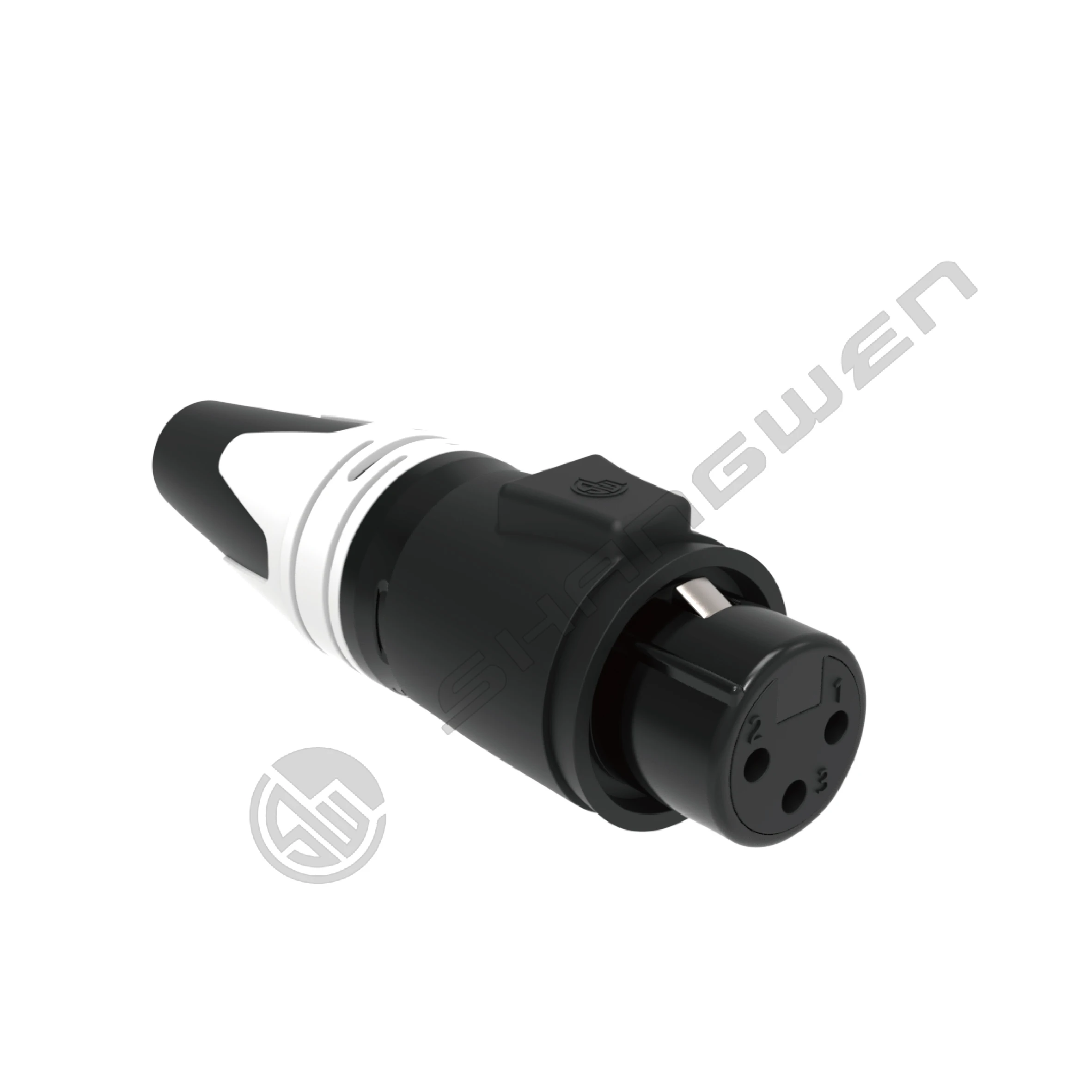Outdoor Waterproof 3 Pin XLR Plug Female Alloy Material DMX Type Coupling for Audio Video Power Connector 3 Pin XLR