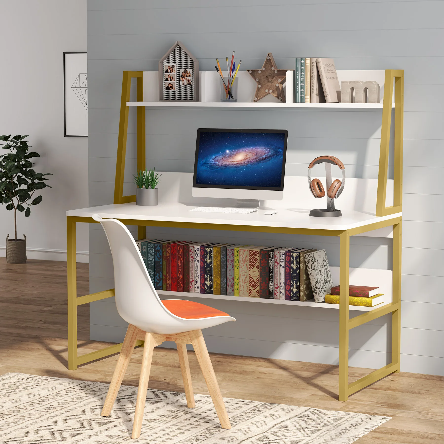 Modern Computer Table Luxury Desk Wood Bedroom Furniture Kids Study Desk For Sale