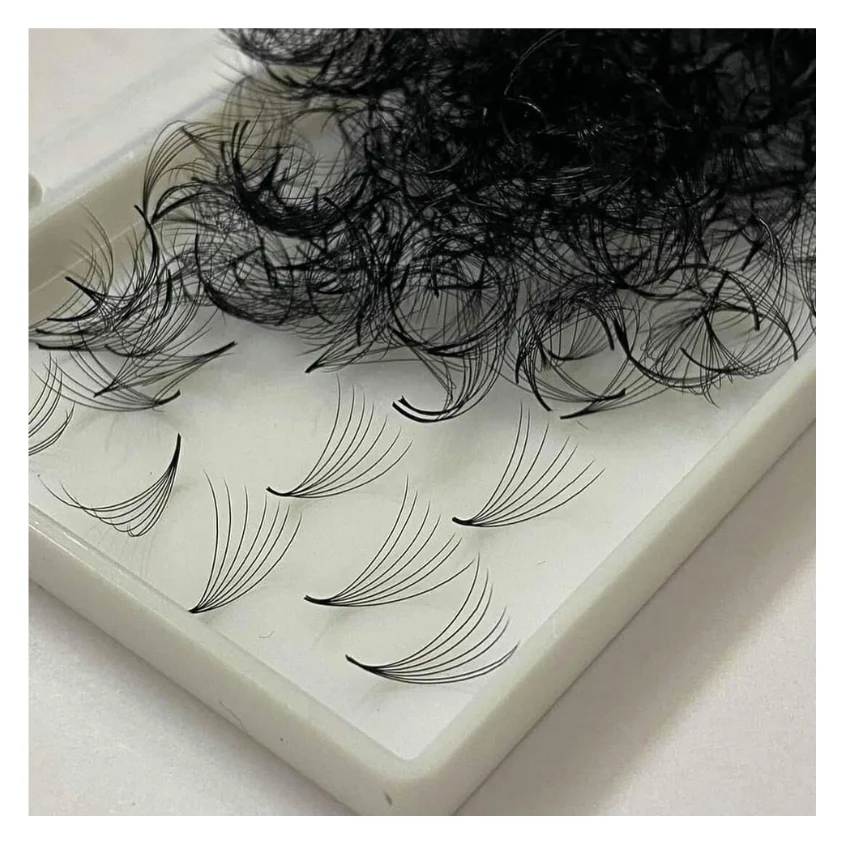 7d Korean Pbt Narrow Pointy Base Premade Fan Eyelash Extensions Factory