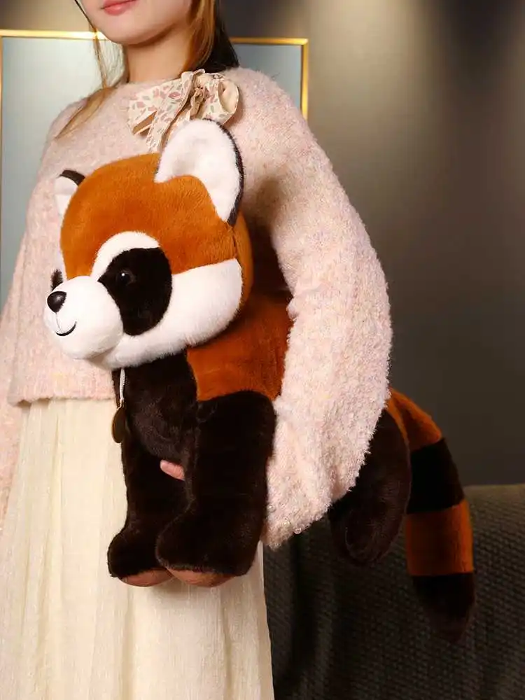 Wholesale New Custom Logo Cute Little Raccoon Soft Plush Toy Stuffed Wild Animal Pillow Soft Gift For Home Decor