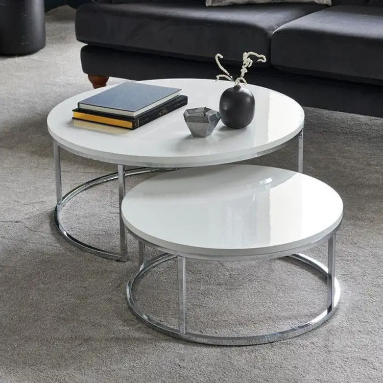 Custom Italian Nordic Living Room Home Furniture Metal Decor Modern Marble Glass Top Luxury Coffee Tables