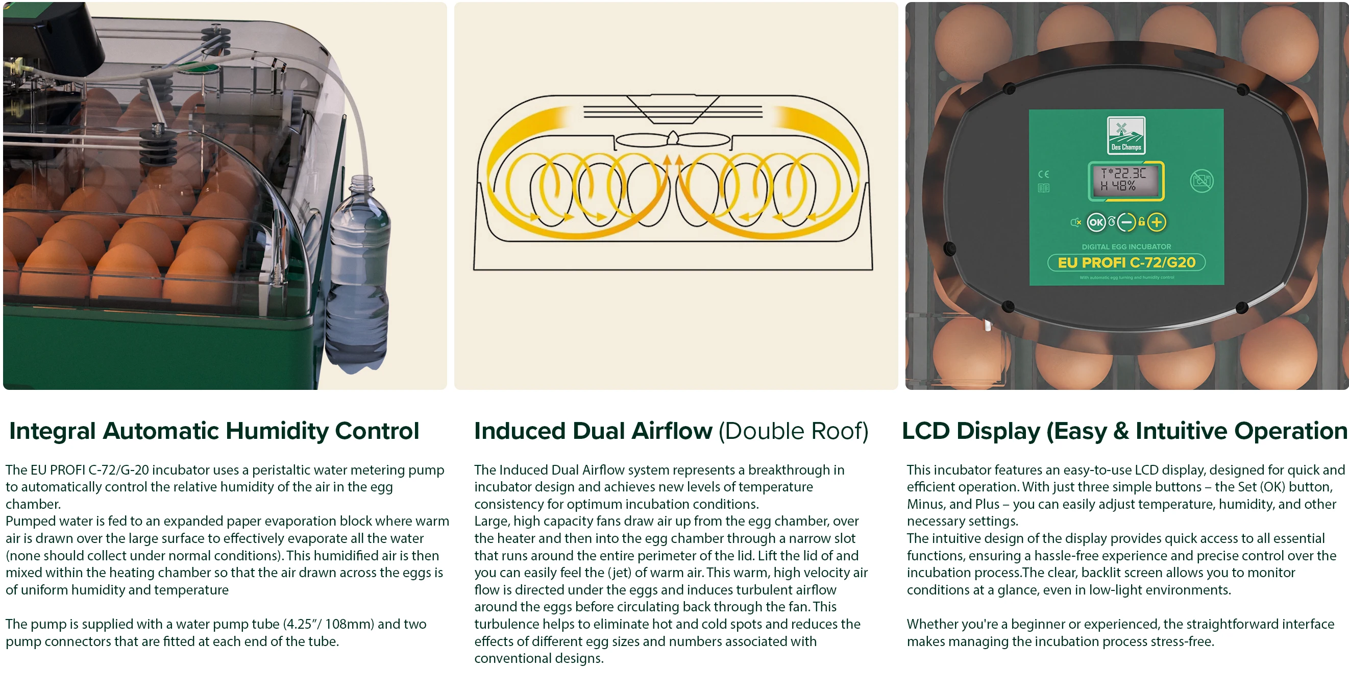 Eggs Capacity and Fan, PROFI, C-72 - detail 4