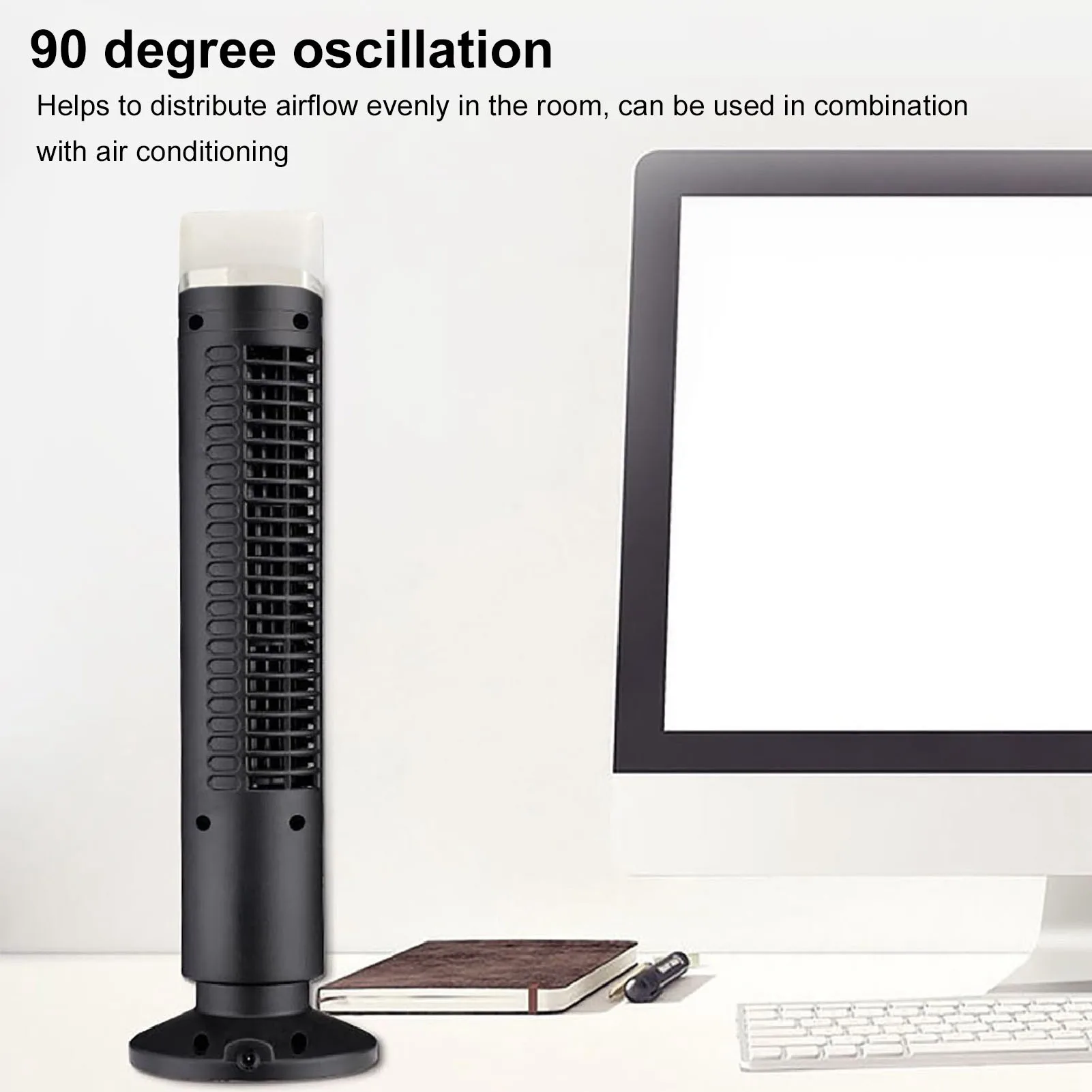 Tower Fan, 60W, Portable, Plastic - detail 6