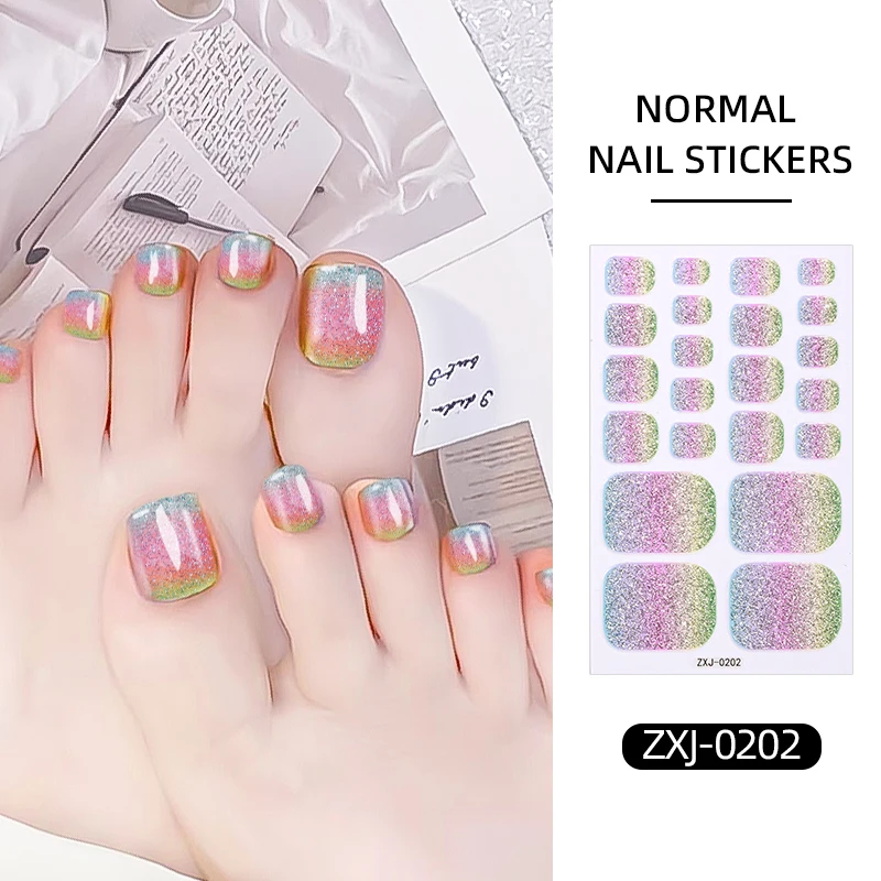 product factory environmentally friendly long lasting non toxic toenail polish stickers exquisite toenail wraps stickers-1