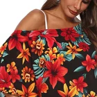 BD035 New Coming Floral Printed Irregular Loose Beach Dress Cover Up