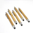 Eco Bamboo Ballpoint Pen Eco Friendly Active Stylus Screen Touch Bamboo Ballpoint Pens With Custom Logo