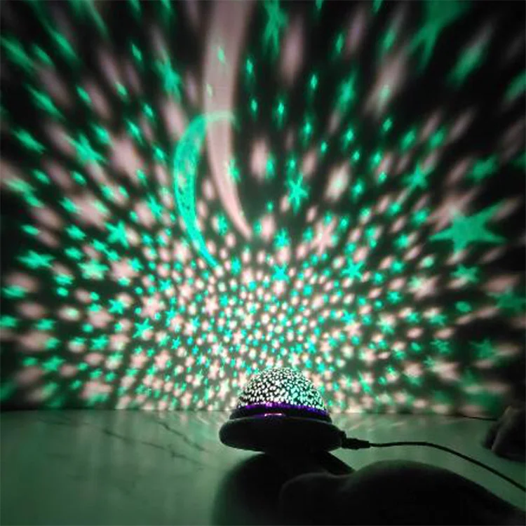 rgb star projector night light projector