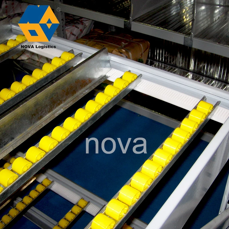 product nova metal rack manufacturer gravity carton flow rack system steel warehouse selective carton flow storage rack-6