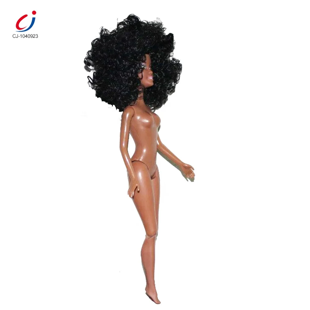 Can Be Customized Wholesale 12.5 Inch African Black American Naked Doll Toy, Custom Black Skin African Black Dolls
