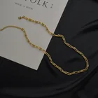 Silver Jewelry Fashion Hip Hop Link Chain Silver Color Stainless Steel Necklace For Men Unisex Women Gift Jewelry