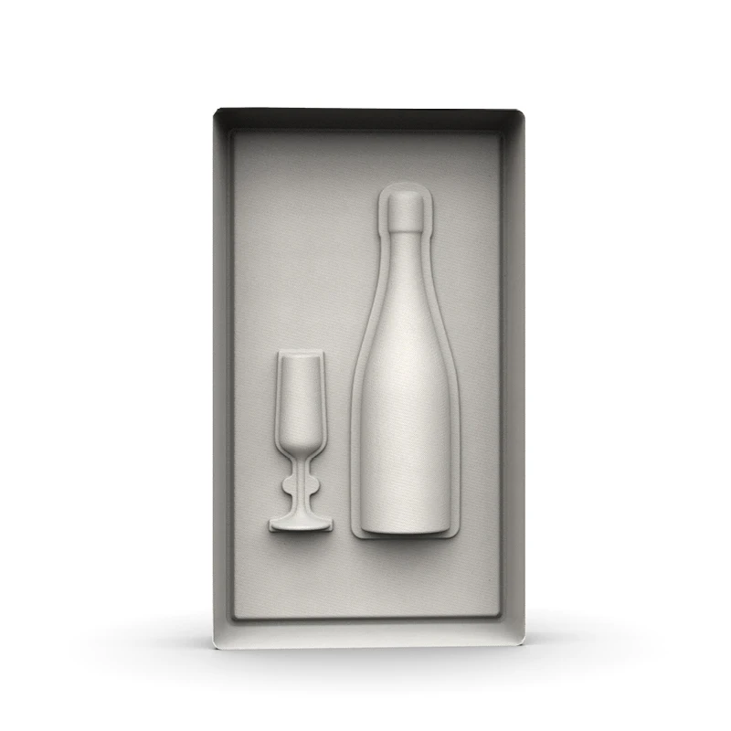 Wholesale Wet Press Molded Sugarcane Champagne Pulp Packaging