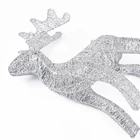 Decoration Deer Hotel Party Decoration Christmas Decoration Silver Three-Dimensional Metal Deer