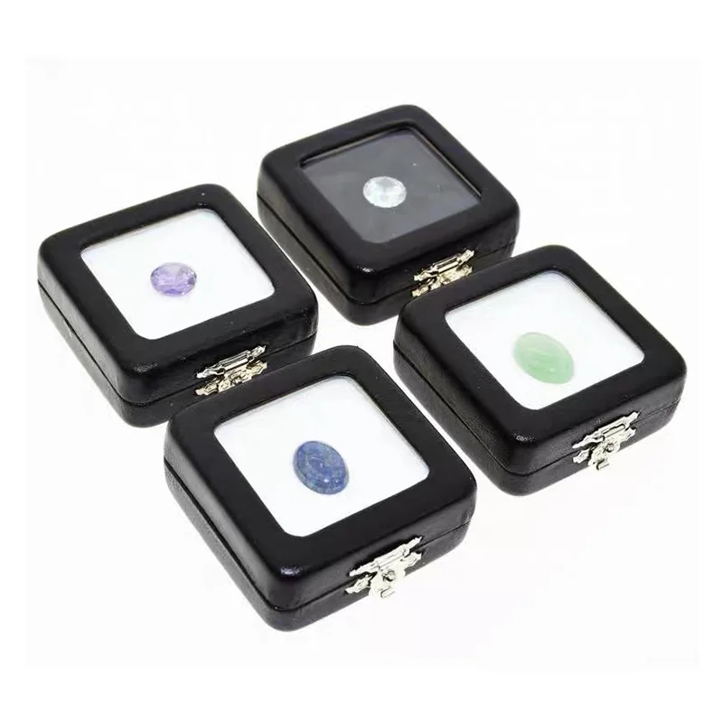 宝石盒PU皮革钻石宝石盒。