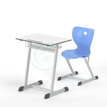 School Furniture Single Middle School Desk And Chair University Classroom Desk Student Study Table And Chair Set