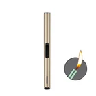 Lighter Luxury Custom Logo Flame Cute Electric Candle Usb Lighter