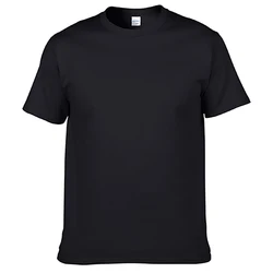 High Quality 100% Cotton T-shirt Customize Printed Embroidery Logo Men O-neck Tshirt Custom T Shirt